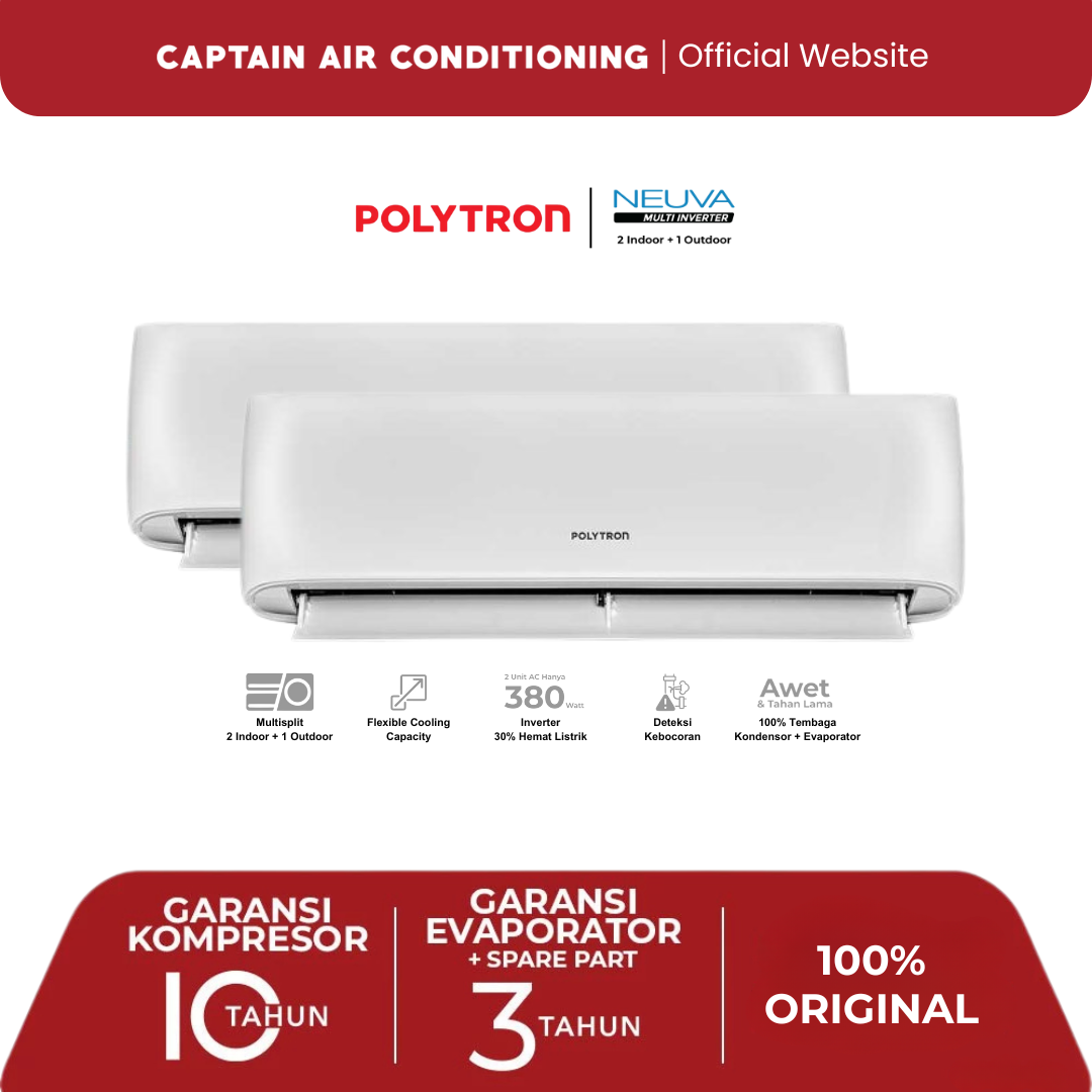 POLYTRON AC Multi Split PAC050918MS (1/2 PK + 1 PK) Inverter