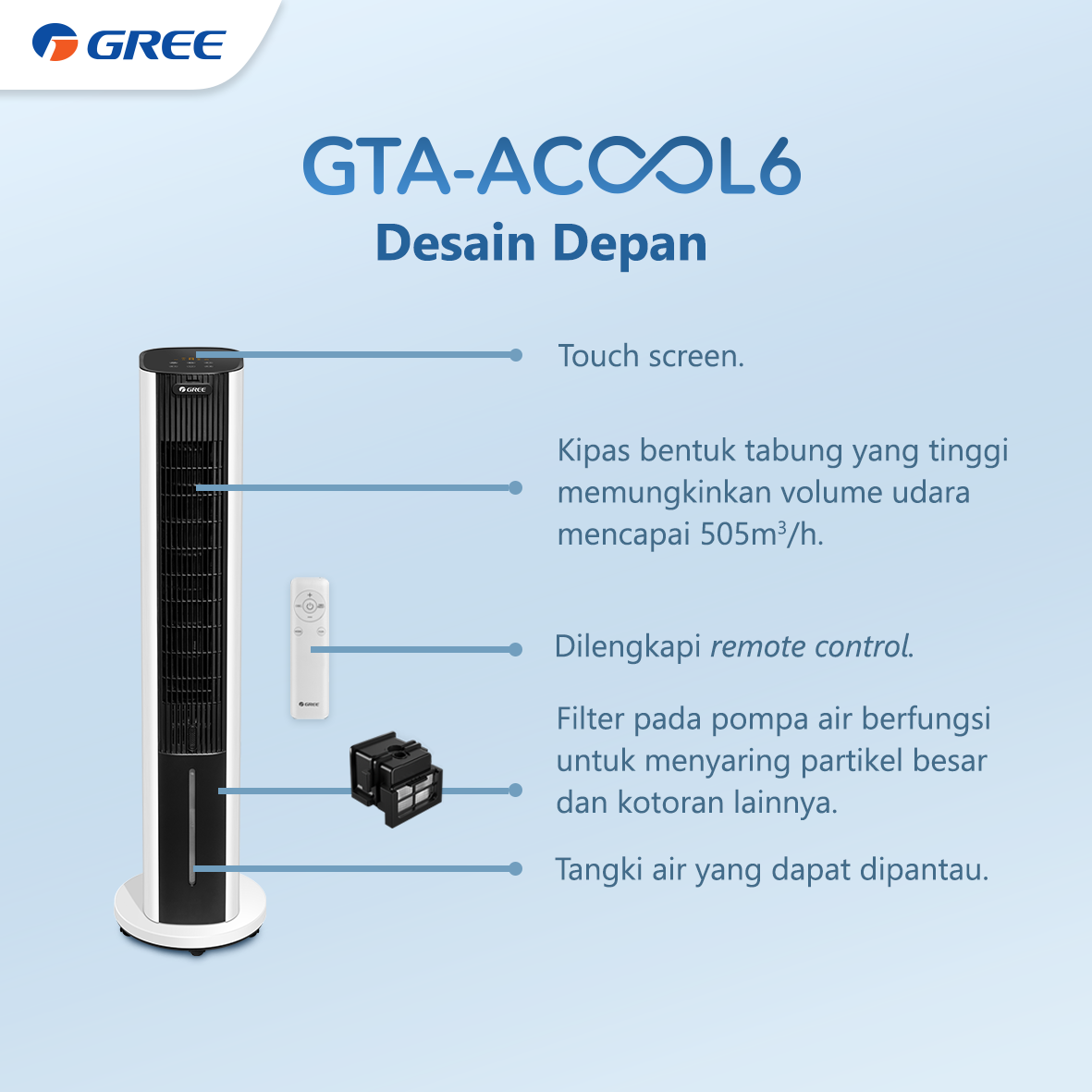 GREE Air Cooler GTA-ACOOL6